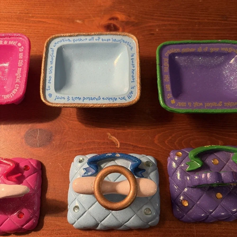 VINTAGE CLAIRES Y2K 2002 TRINKET BOXES‎ LOT OF 5